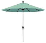 9' Aluminum Umbrella Push Tilt, Spectrum Mist