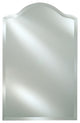 Afina Radiance Frameless Bevel Scallop Top Mirror, 24x35