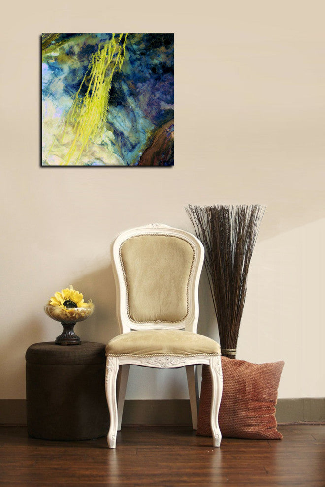 Epic Graffiti "Earth As Art: Saharan Abstract" Giclee Canvas Wall Art, 12"x12"