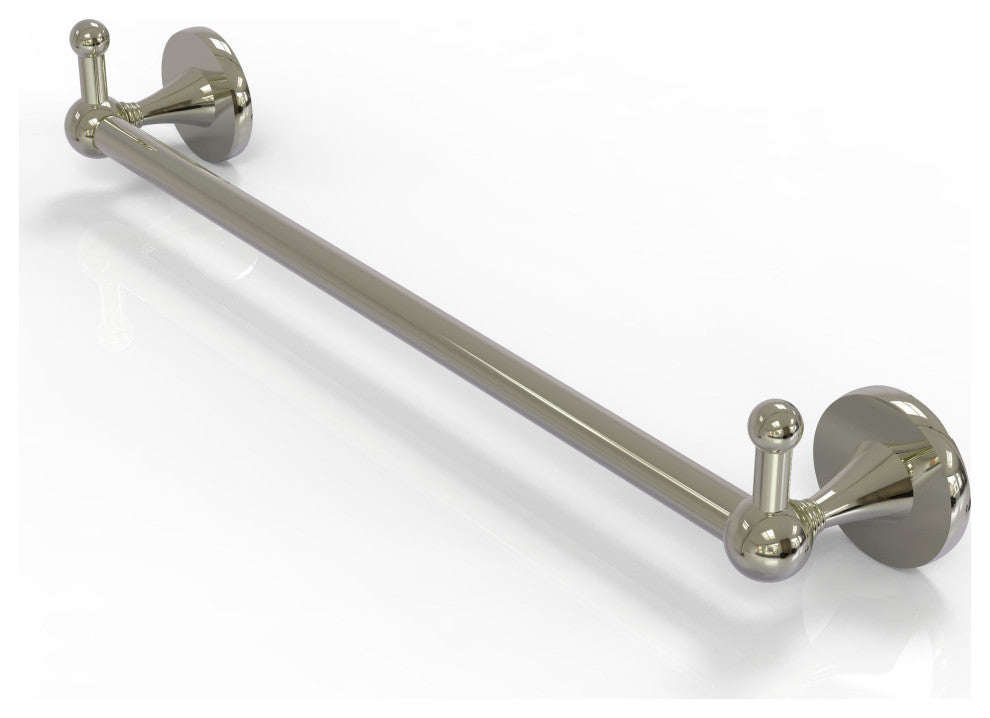 Shadwell 18" Towel Bar with Integrated Hooks, Polished Nickel
