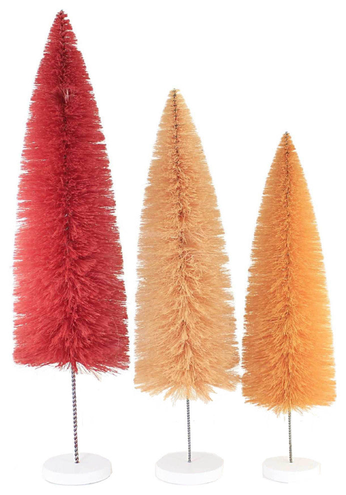 Cody Foster Rose Rainbow Trees Plastic Bottle Brush Set Of 3 Ms6639ro