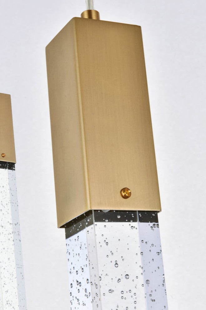Wade 16-Light Pendant, Satin Gold
