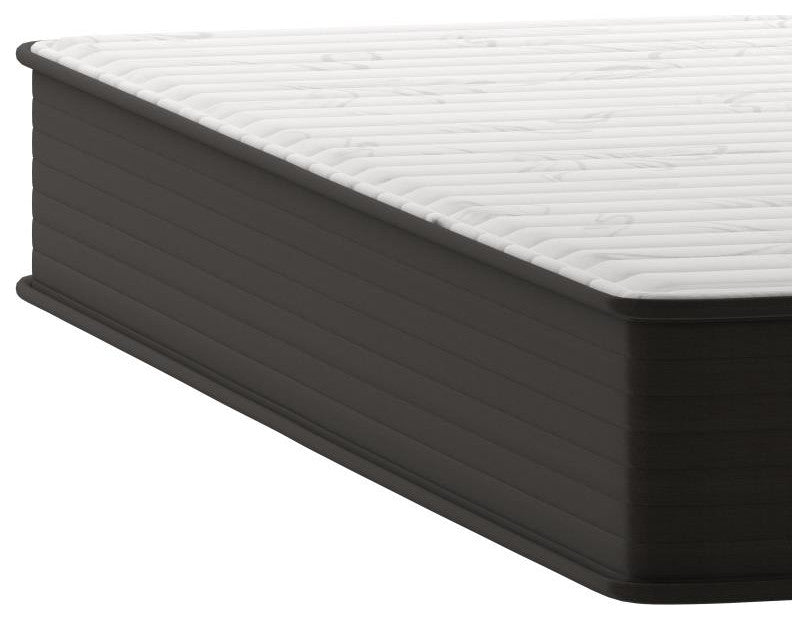 Dream 10 Inch Hybrid Mattress in a Box, White/Black, King