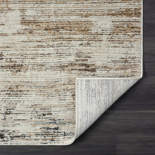 Brimah Gray/Ivory/Multi Distressed Stripe High-Low Indoor Area Rug, 2' X 8'