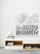 "Zebra Stare" Print on Canvas, 48"x48"