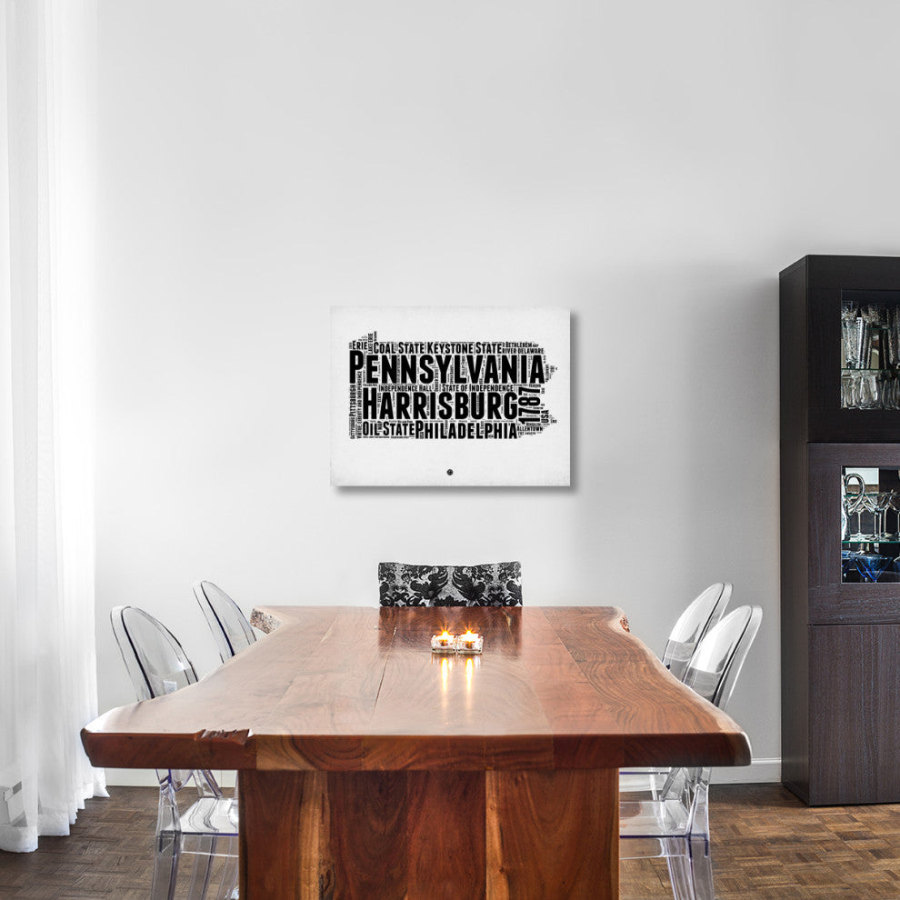 "Pennsylvania Word Cloud 2" Fine Art Print