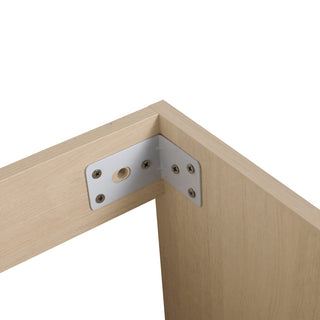 15 Inch Plywood Freestanding Bathroom Vanity Set with Ceramic Sink and Shelf