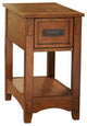 Breegin Contemporary Brown Chair Side End Table