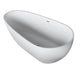 Livorno 34 x 67 Artificial Stone Freestanding Soaker Bathtub with Center Drain