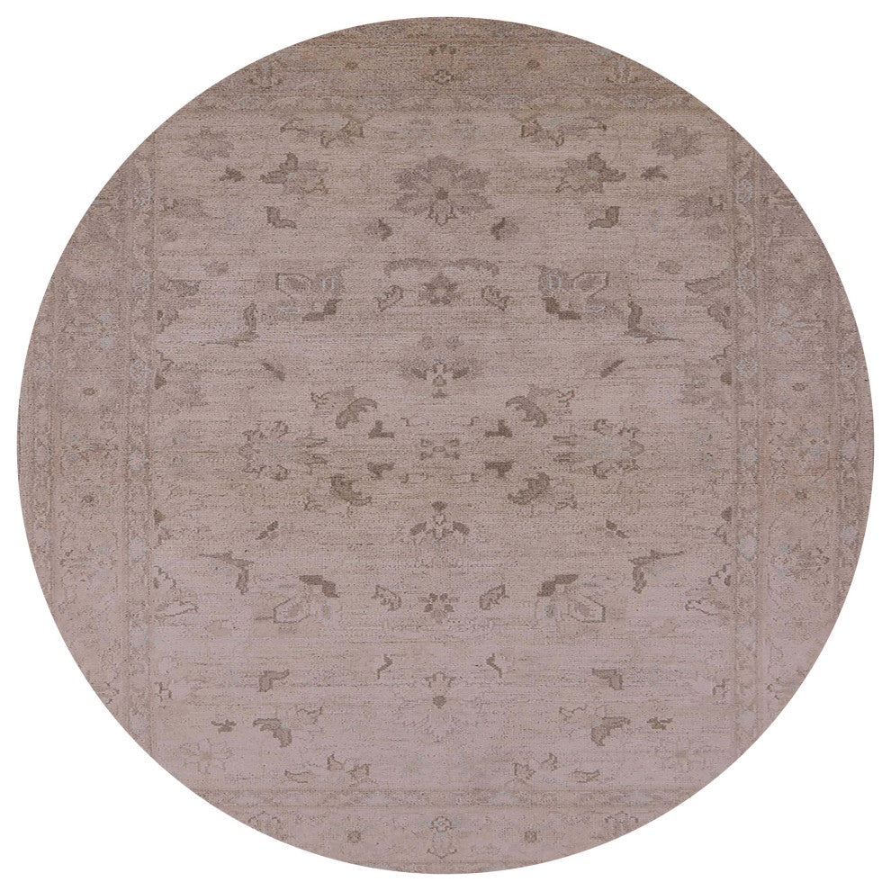 Ahgly Company Indoor Round Mid-Century Modern Area Rugs, 4' Round