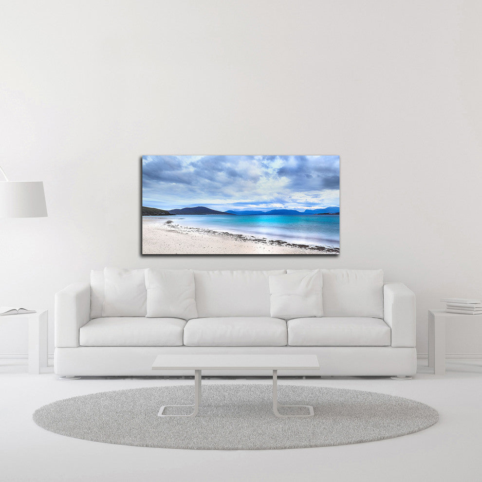 Taransay Teal by Lynne Douglas, Print on Canvas, 48"x24"