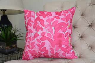 Flower Bell Decorative Floral Throw Pillow, Pink, 18"