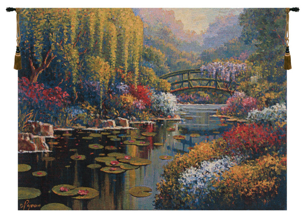 Giverny Pond Belgian Wall Tapestry