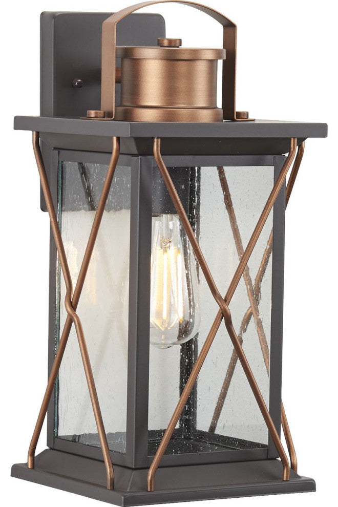 Barlowe Collection Antique Bronze 1-Light Medium Wall Lantern