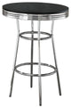 30" Round Bar Table, Black