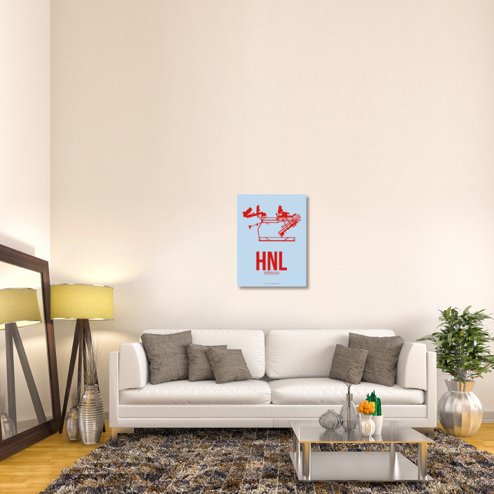 "HNL Honolulu Poster 1" Fine Art Print