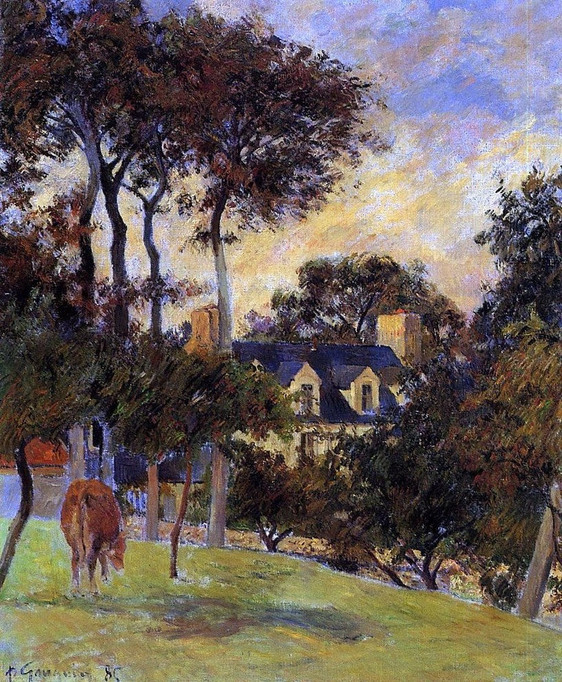 Paul Gauguin White House, 20"x25" Wall Decal