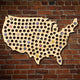 Giant XL USA Beer Cap Map