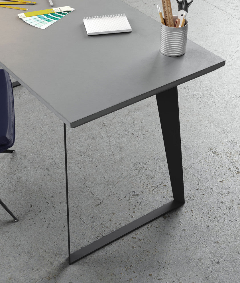 Amsterdam Desk, Gray Concrete