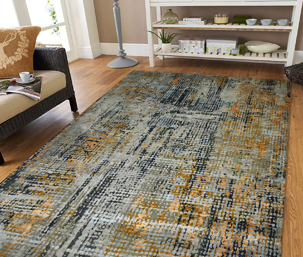 Serena Garland Area Rug, Orange, 9' x 12', Abstract