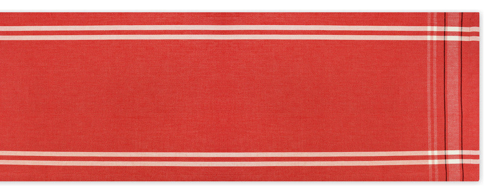 DII Tango Red French Chambray Table Runner 14"x72"