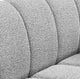 Elijah Boucle Fabric Upholstered Chair, Grey