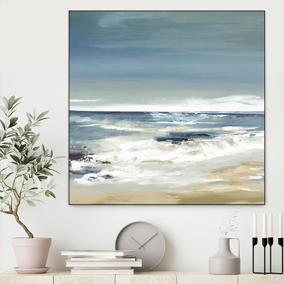 "East Coast II" Framed Canvas by Giant Art 20"x20"