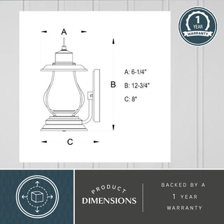 Dockside 6.25" Outdoor Wall Light Weathered Patina