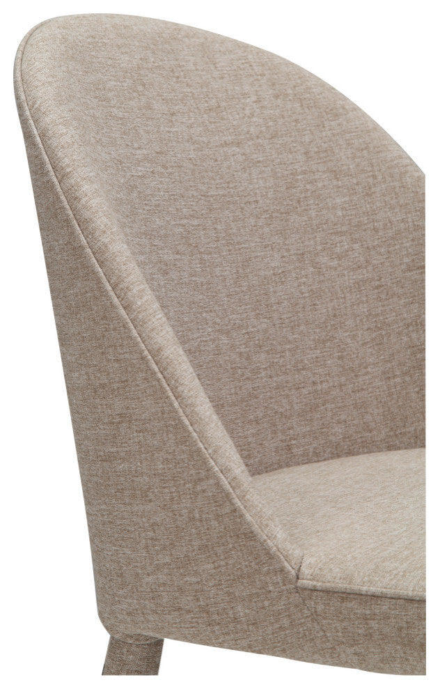 Burton Fabric Dining Chair Light Gray, Set of 2