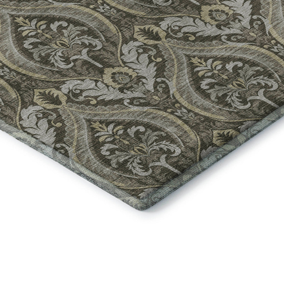 Premium Machine Washable Mayfield AMF572 Taupe 3'' x 5'' Rug