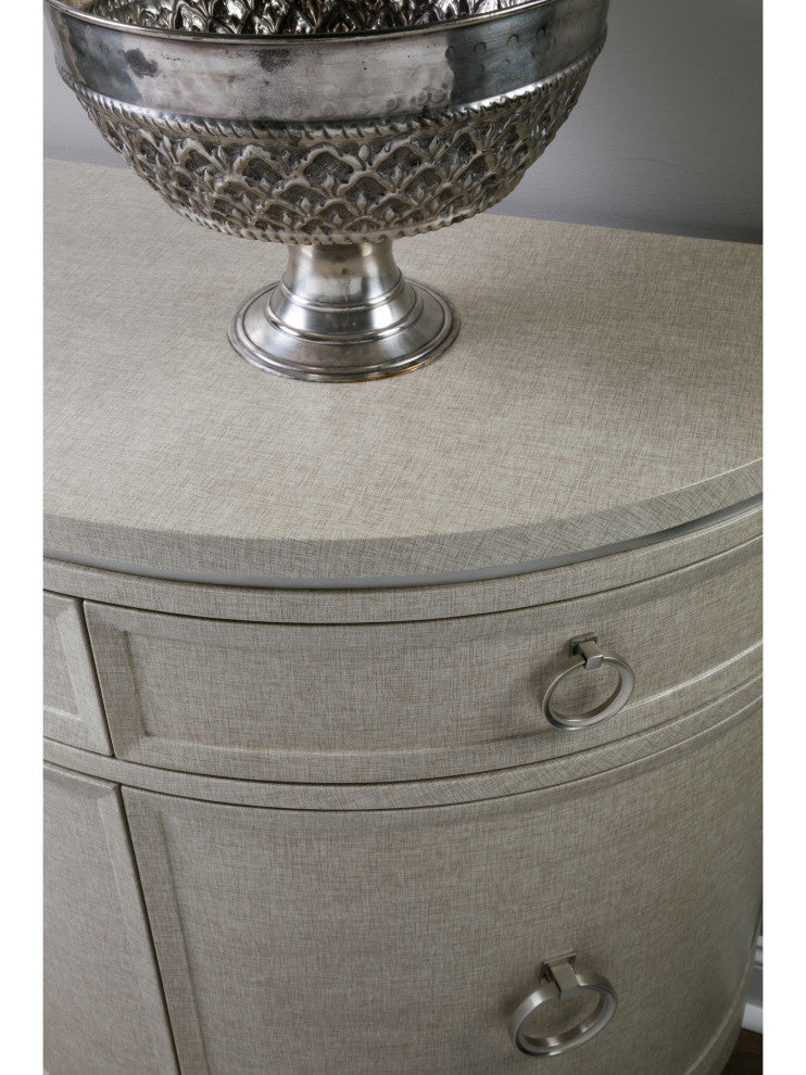 Zeitgeist Linen Demilune Chest