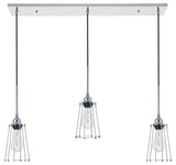 Chrome Finish 3-Light Pendant