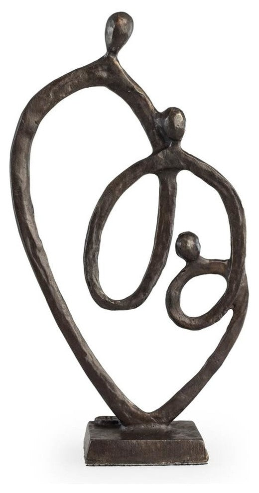 Danya B Heart Ring of Love Bronze Sculpture