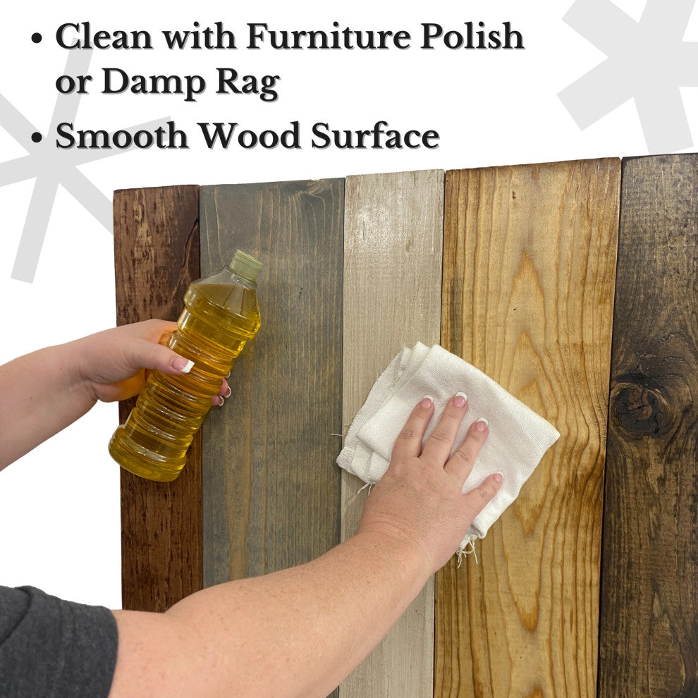 Handcrafted Headboard, Leaner Style, Rustic Mix, Twin