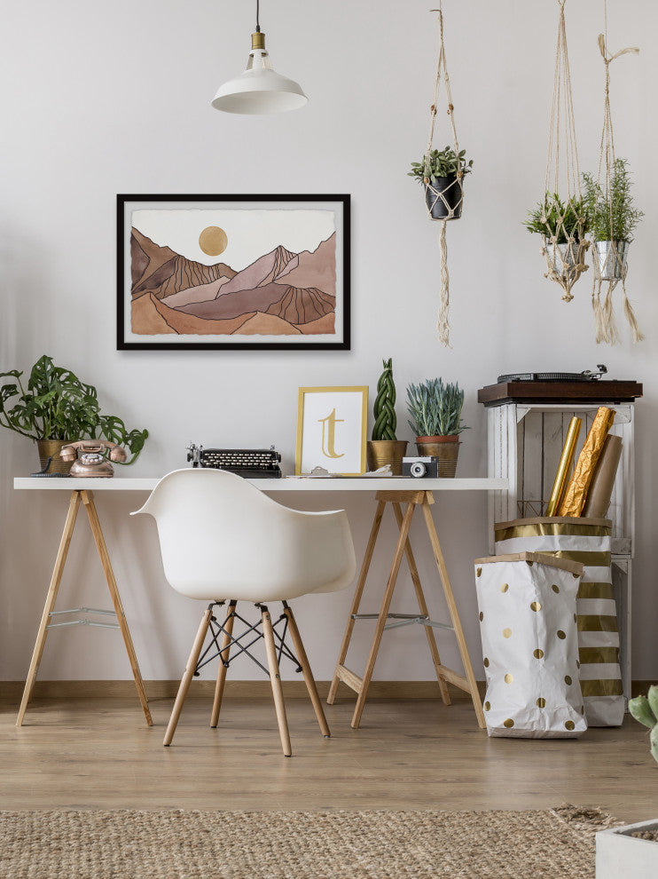 "The Rising Sun" Framed Painting Print, 12x8