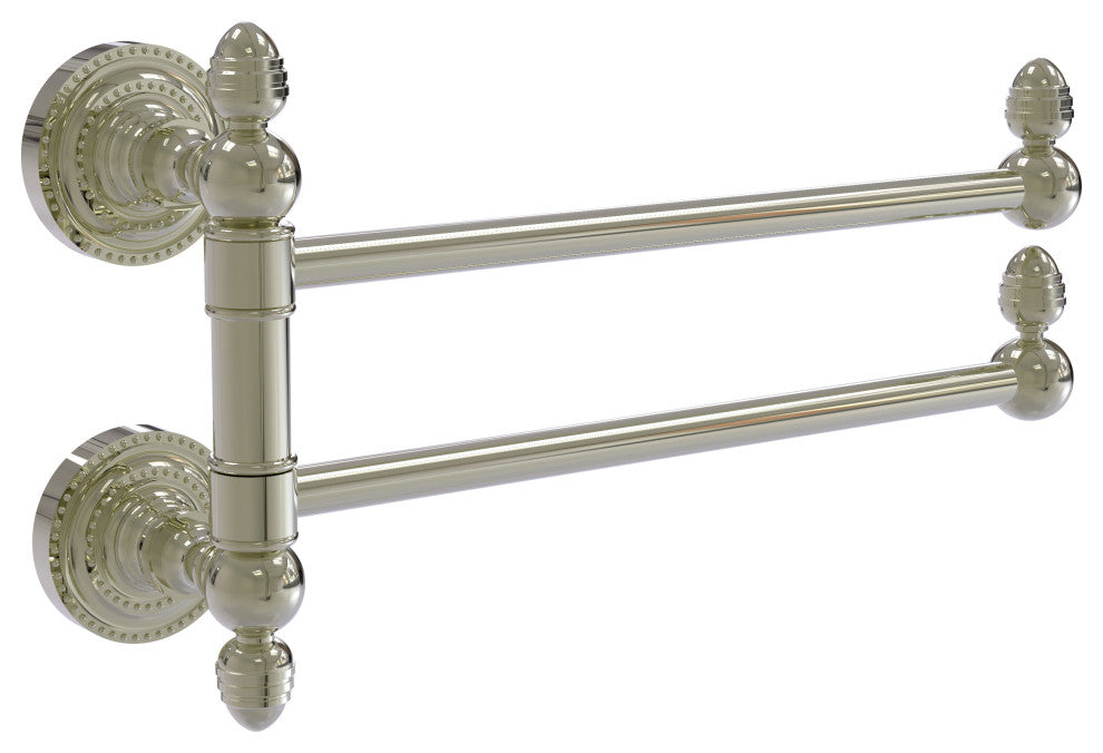 Dottingham 2 Swing Arm Towel Rail, Polished Nickel