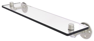 Pipeline Glass Shelf, Satin Nickel, 22"