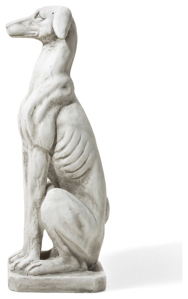 32"H MGO Sitting Dog Garden Statue