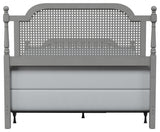 Melanie Bed, Metal Bed Rails Included, Gray, Queen