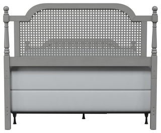 Melanie Bed, Metal Bed Rails Included, Gray, Queen