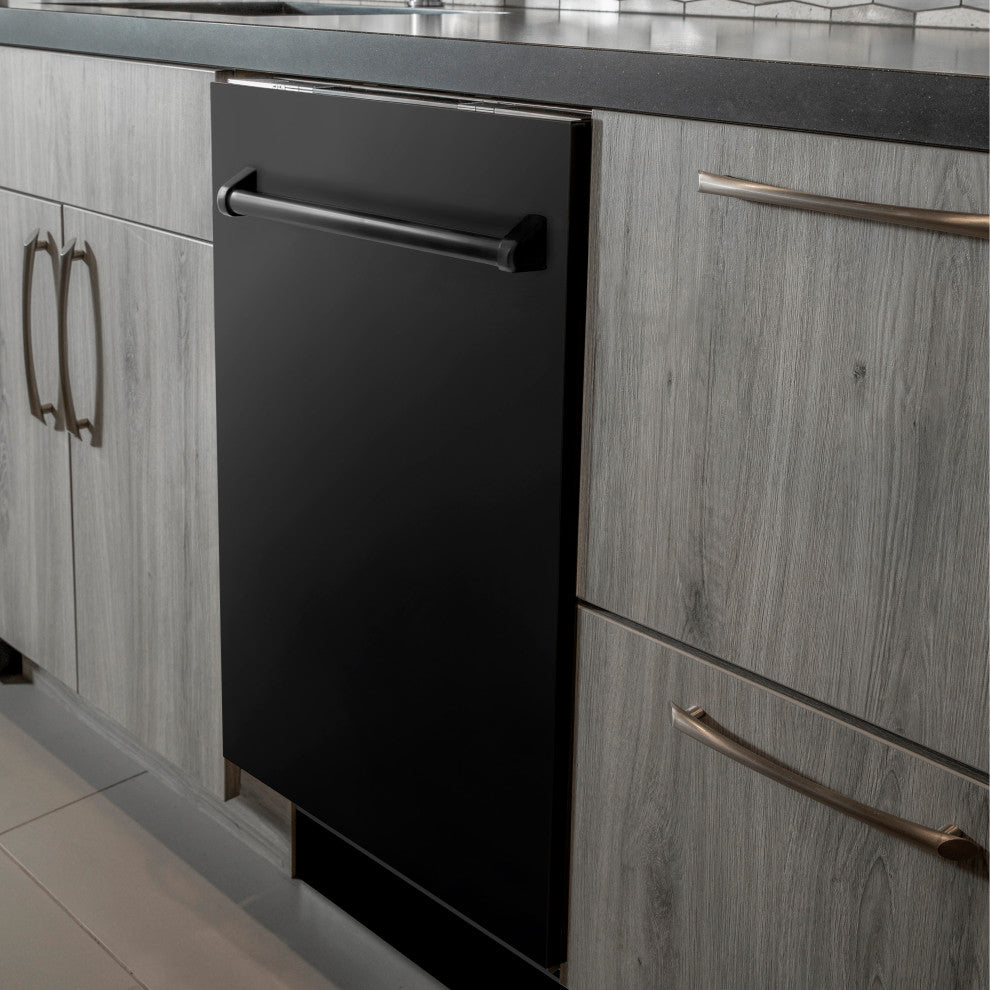 24" Top Control Dishwasher, Black Stainless Steel, DW-BS-24