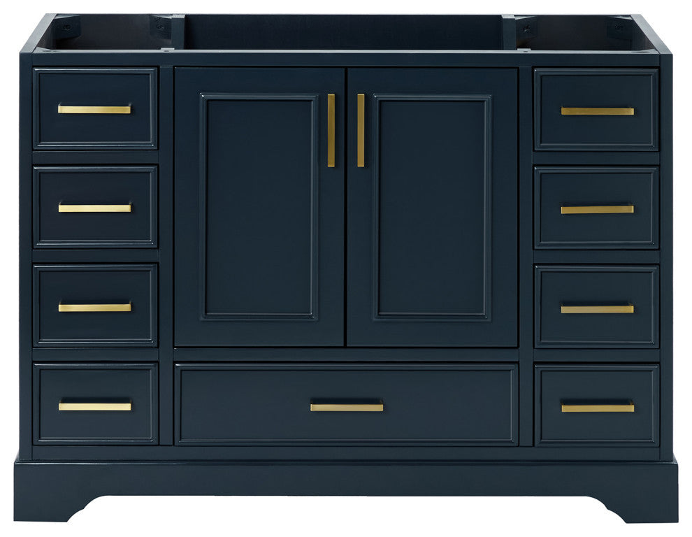 Ariel Stafford 48" Single Sink Bathroom Vanity Base, Midnight Blue