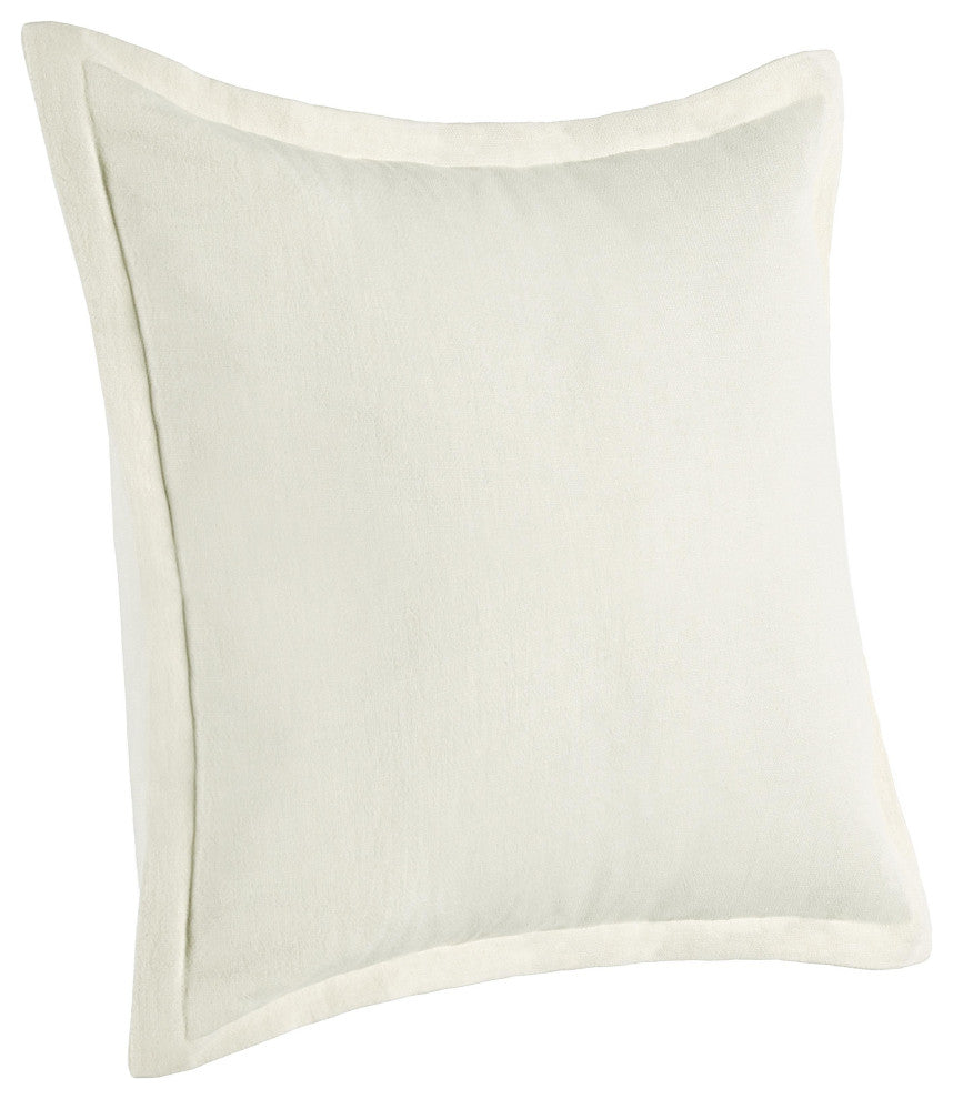 Amy 100% Linen 22" Square Throw Pillow by Kosas Home , Ivory