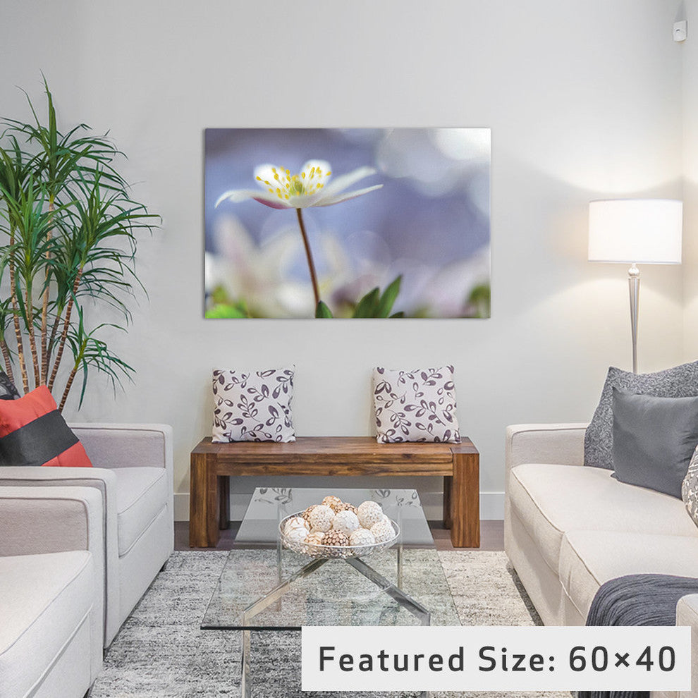 "Purple Spring" by Heidi Westum, 26x18x1.5