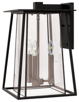 Hinkley Walker Medium Wall Mount Lantern, Black
