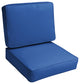 Sunbrella Canvas True Blue Outdoor Corded Cushion Set, 22"x22"