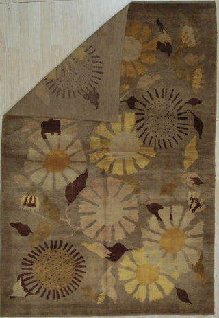 Brown Transitional All Over Ningxia Area Rug