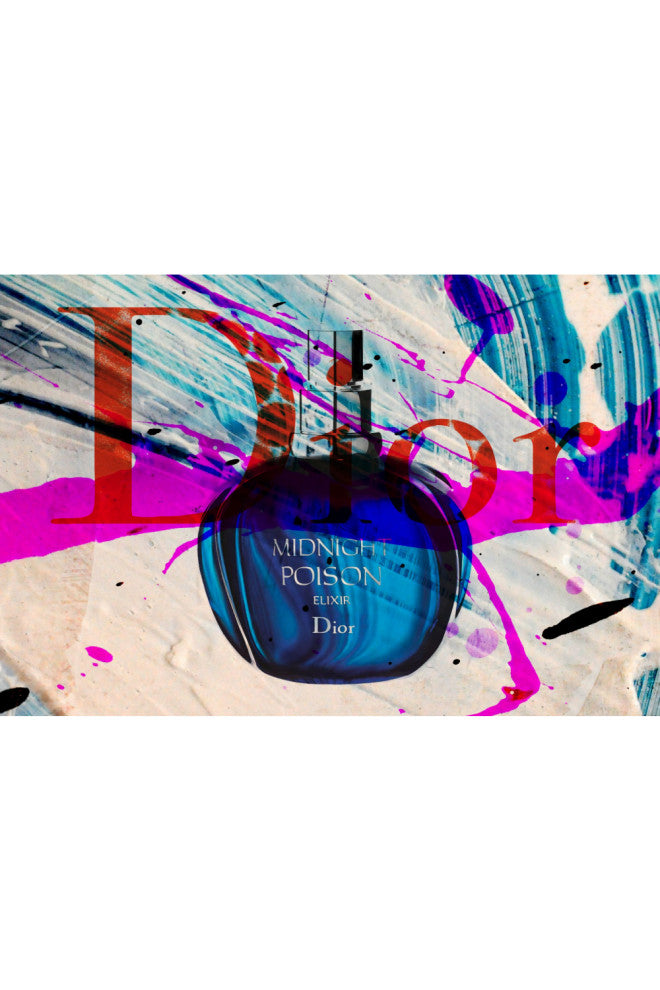 Multicolored Modern Artwork | Andrew Martin Dior Purple, 71" X 47"