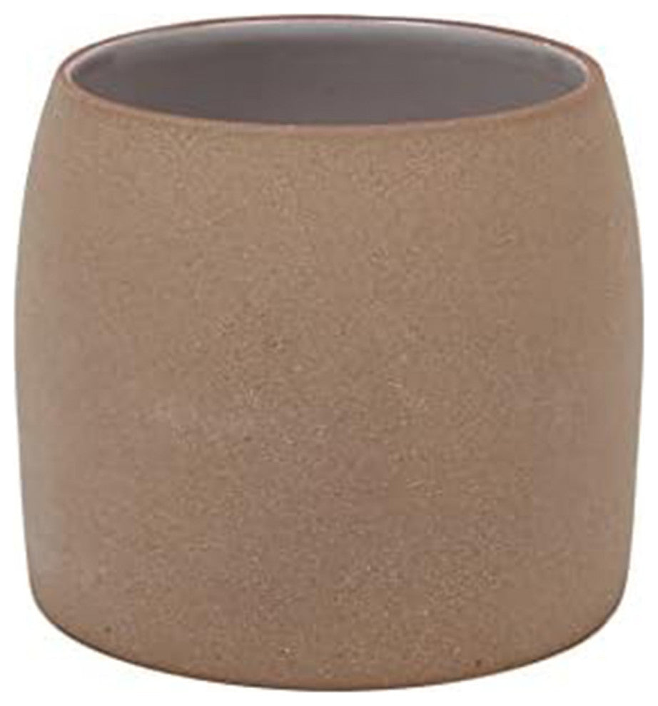 Ceramic Flower & Plant Vase, 3.94"L x 3.31"H x 3.94"W, Brown