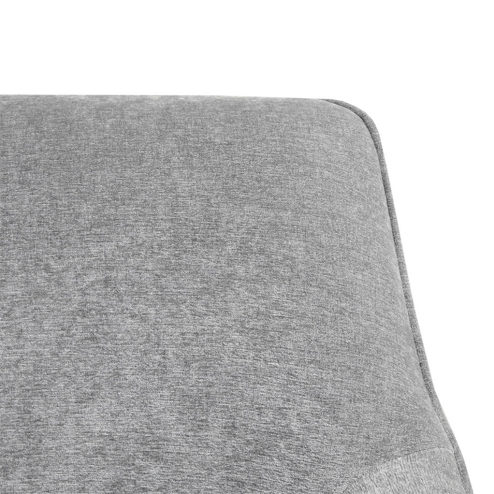 Madison Park Augustine Tight Back Swivel Lounge Chair, Gray